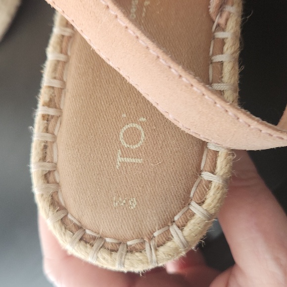 TOMS bloom suede Monica espadrille - Picture 3 of 5